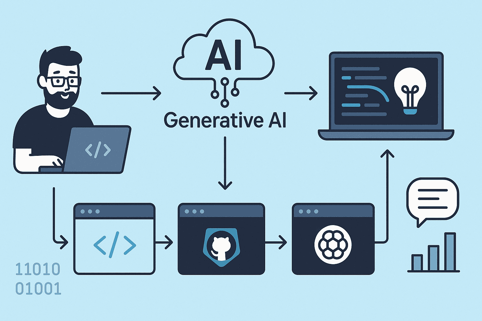 Como a IA Generativa Está Redefinindo o Papel dos Desenvolvedores