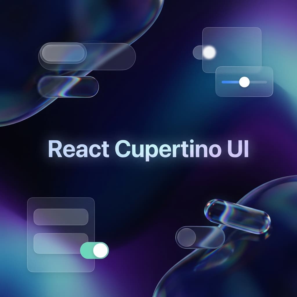 Preview screenshot of React cupertino UI template for web development