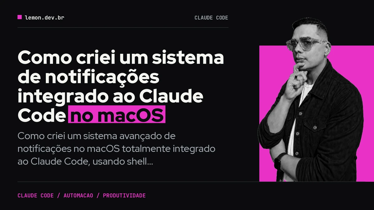 Imagem de capa do artigo: Como criei um sistema de notificações integrado ao Claude Code no macOS