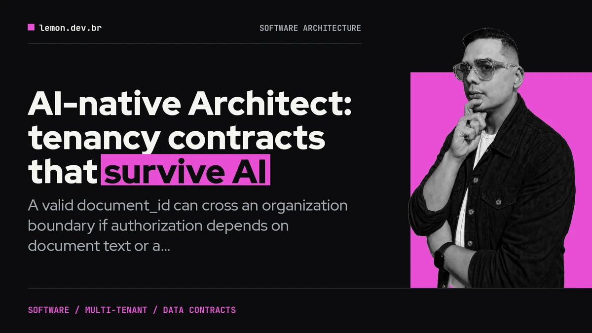Imagem de capa do artigo: AI-native Architect: tenancy contracts that survive AI