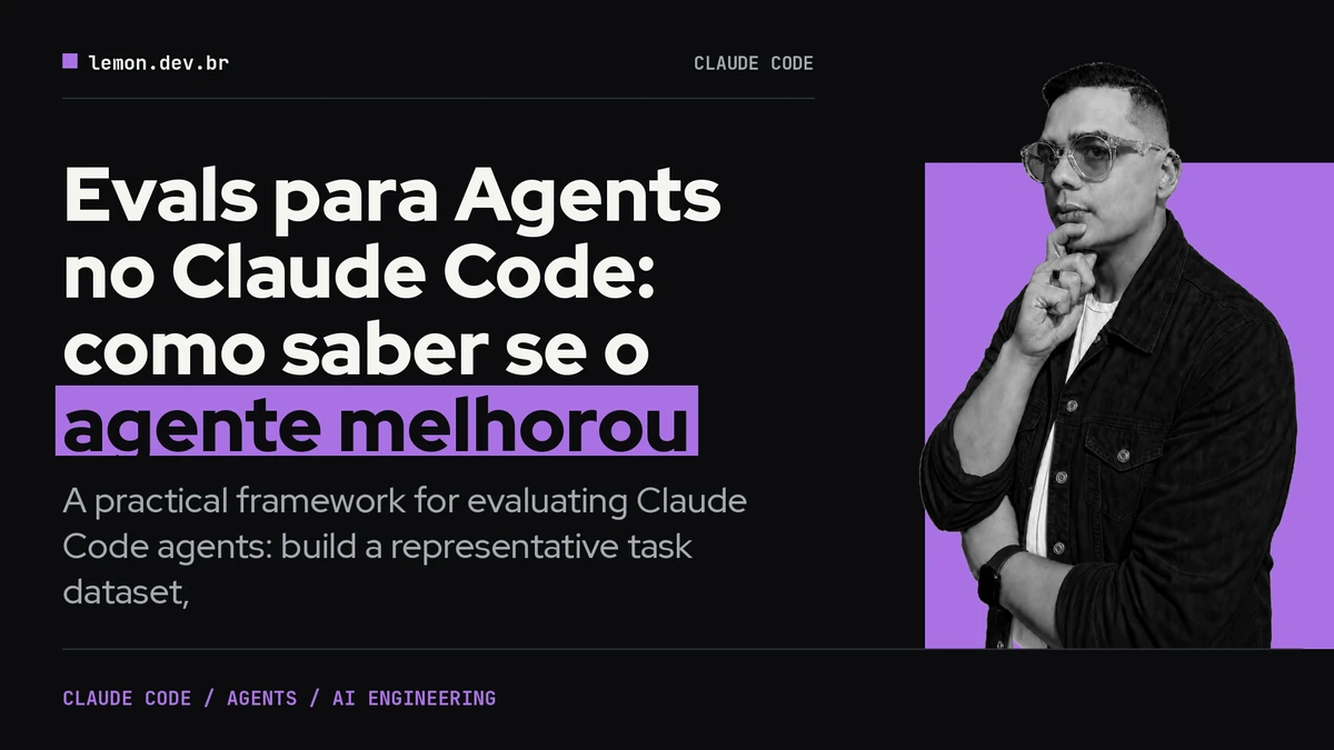 Evals para Agents no Claude Code: como saber se o agente melhorou