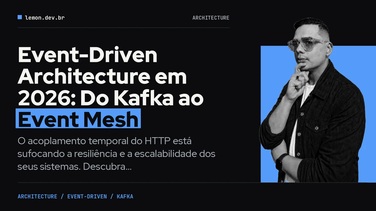Imagem de capa do artigo: Event-Driven Architecture em 2026: Do Kafka ao Event Mesh