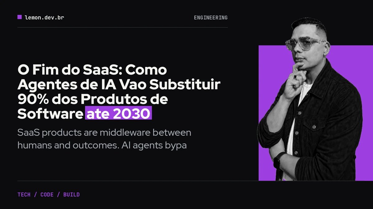 O Fim do SaaS: Como Agentes de IA Vao Substituir 90% dos Produtos de Software ate 2030