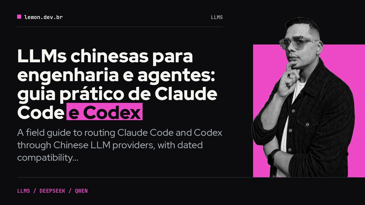 Imagem de capa do artigo: LLMs chinesas para engenharia e agentes: guia prático de Claude Code e Codex