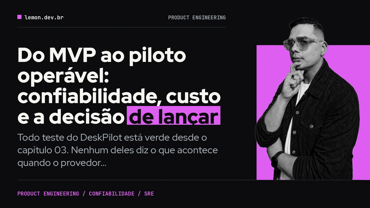 Imagem de capa do artigo: Do MVP ao piloto operável: confiabilidade, custo e a decisão de lançar