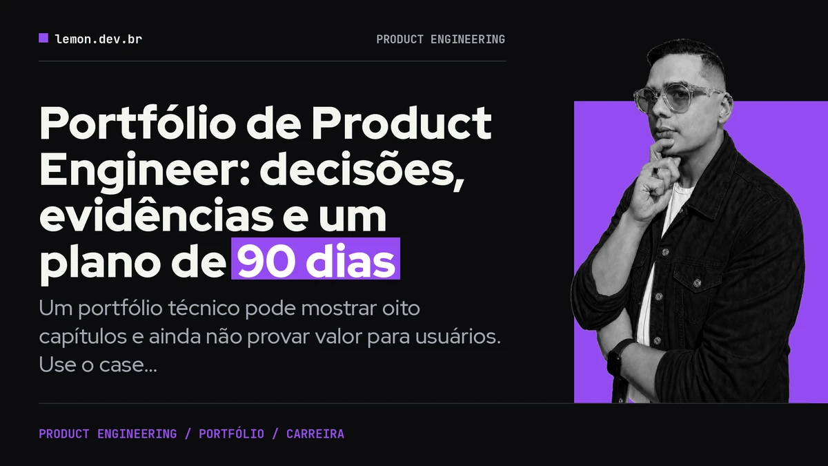 Portfólio de Product Engineer: decisões, evidências e um plano de 90 dias