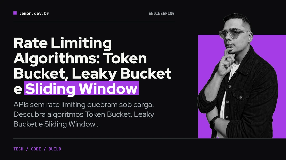 Rate Limiting Algorithms: Token Bucket, Leaky Bucket e Sliding Window