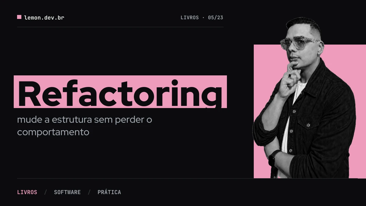 Imagem de capa do artigo: Refactoring: mude a estrutura sem perder o comportamento