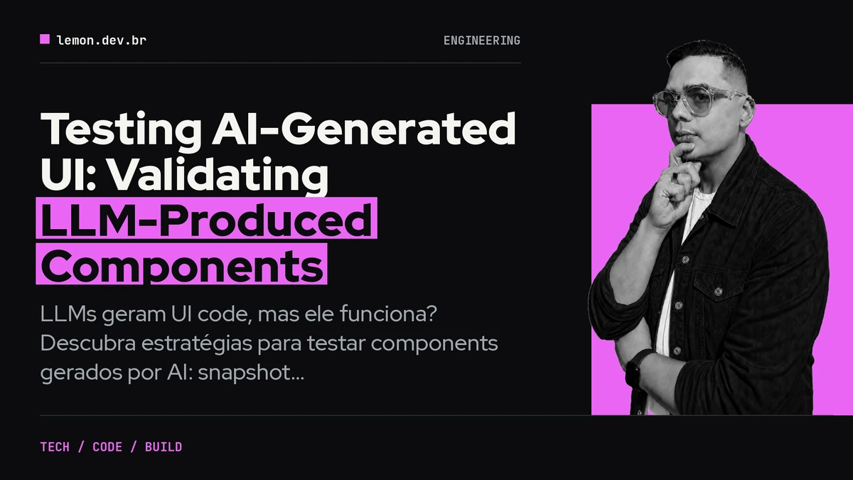 Imagem de capa do artigo: Testing AI-Generated UI: Validating LLM-Produced Components